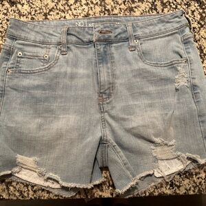 No Boundaries Distressed Denim Shorts